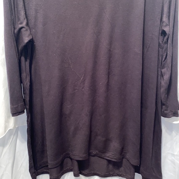 SPLASH JERSEY DEEP SCOOP NECK LNG SLV TOP SZ 1X - Picture 3 of 10